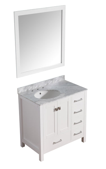 ANZZI Chateau Series V-CHG011-36 Bathroom Vanity Set Vanity ANZZI